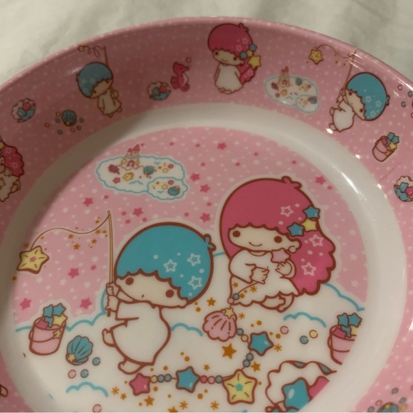 Little Twin Stars Kiki & Lala Sanrio Small Shallow Bowl - Picture 2 of 11